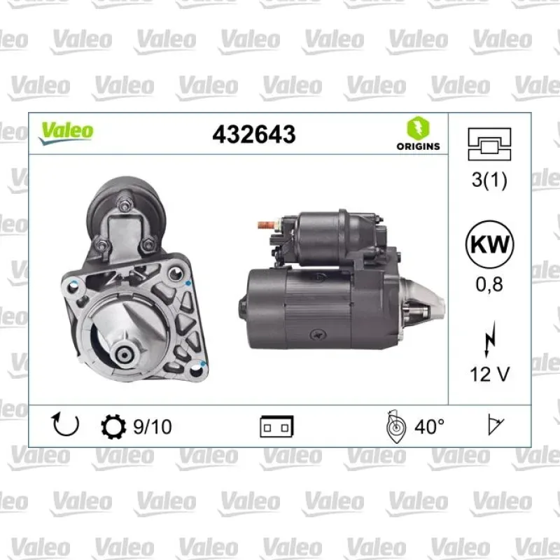 Marş Dinamosu VALEO 432643 – Fiat Punto / Palio