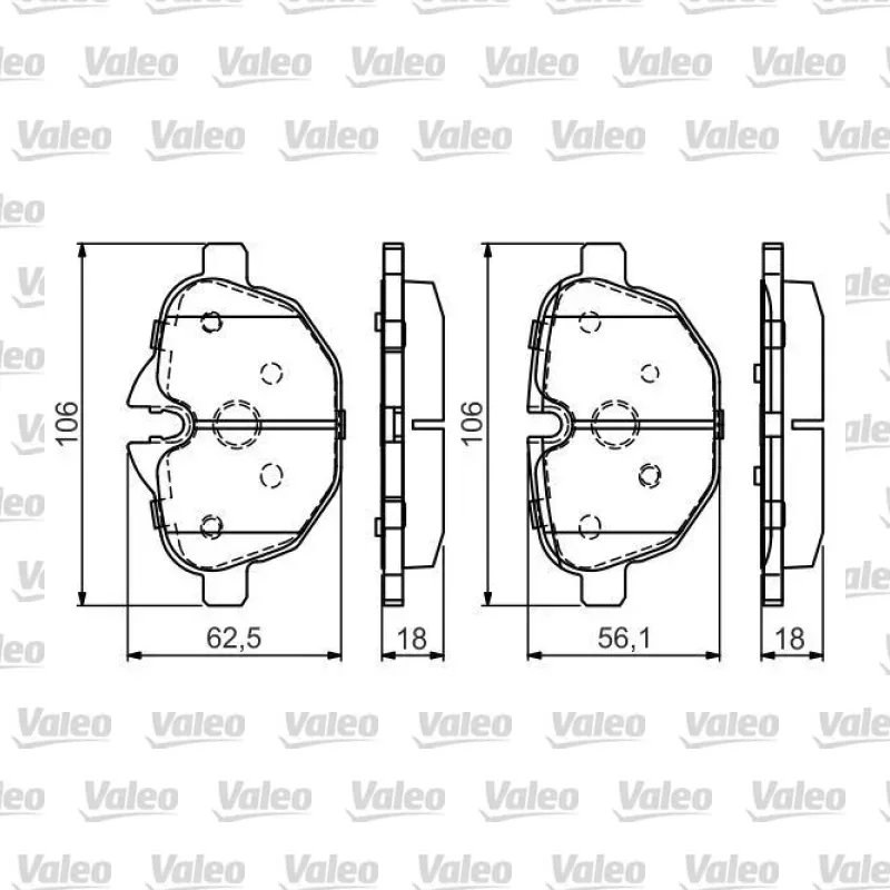 Fren Disk Balata Arka VALEO 670385 – BMW X5