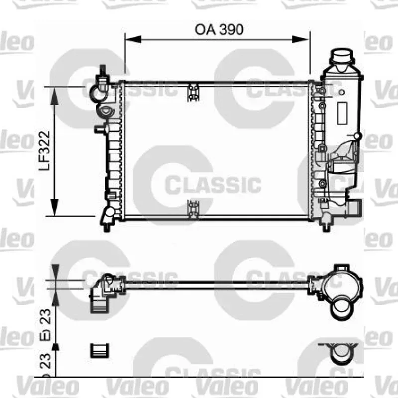 Su Radyatörü VALEO 231528 – Hyundai i20 1.4 CRDi / 1.6 CRDi