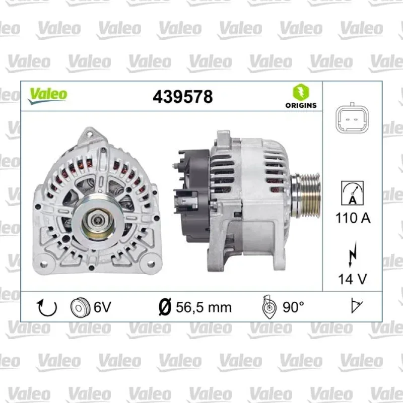 Alternatör VALEO 439578 – Renault / Dacia