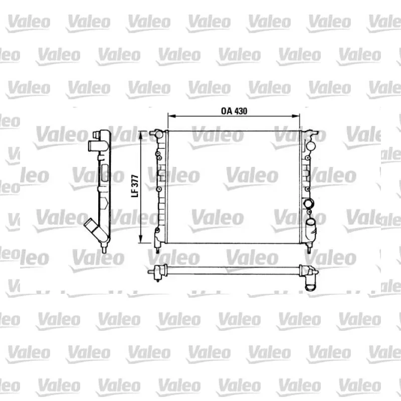 Su Radyatörü VALEO 883875 – Renault Clio 1.7 / 1.8