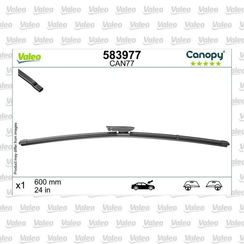 Silecek Süpürgesi Ön 600 mm - 24 inç VALEO 583977