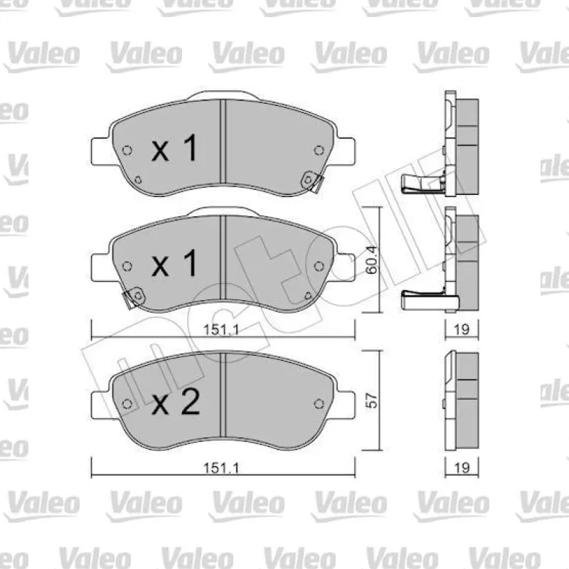 Fren Disk Balata Ön VALEO 672401 – Honda CR-V