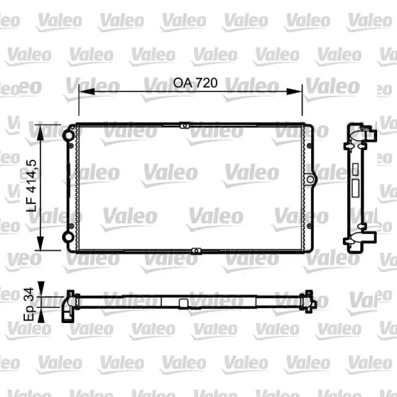 Volkswagen Transporter 2.5 TDI Su Radyatörü – VALEO 732177