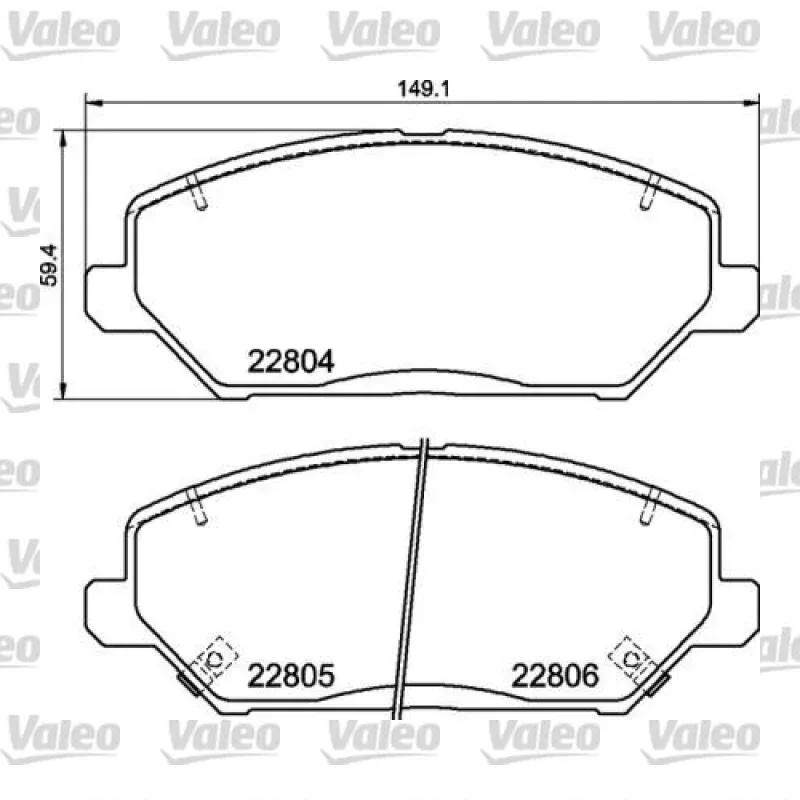 Fren Disk Balata Ön VALEO 670209 – Hyundai / Kia