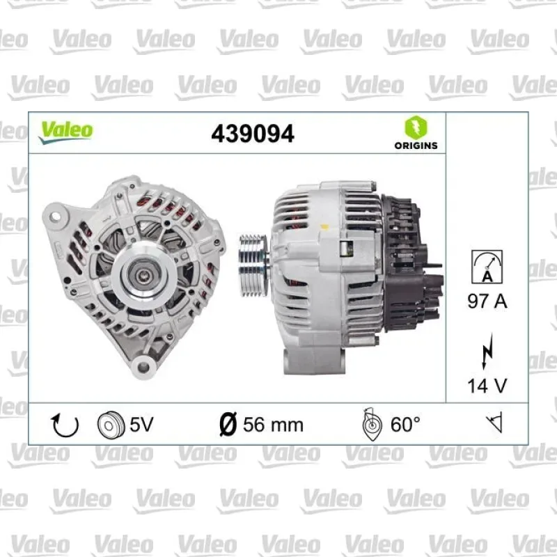 Alternatör VALEO 439094 – Peugeot / Citroen