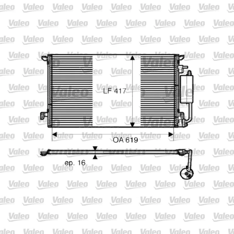 Opel Vectra 1.9 CDTI Klima Radyatörü – VALEO 817809