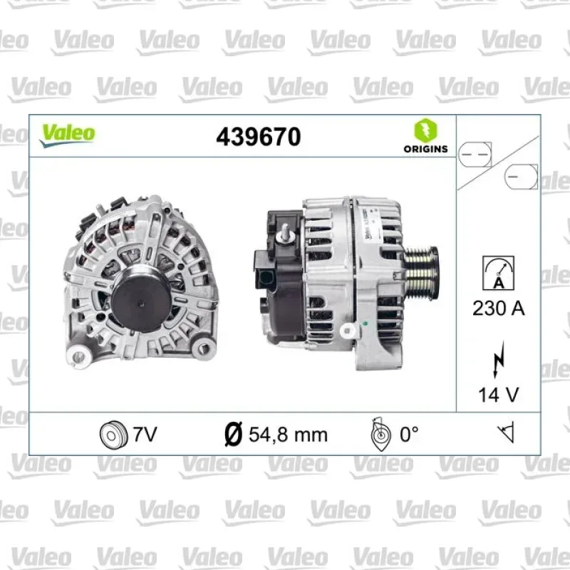 Alternatör VALEO 439670 – BMW X5