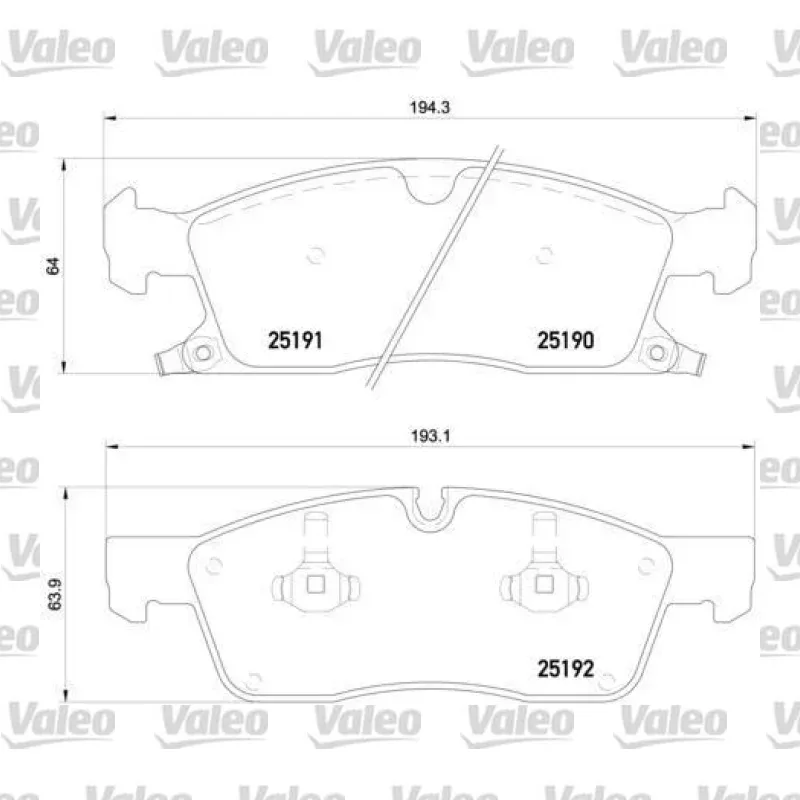 Fren Disk Balata Ön VALEO 670281 – Jeep Grand Cherokee