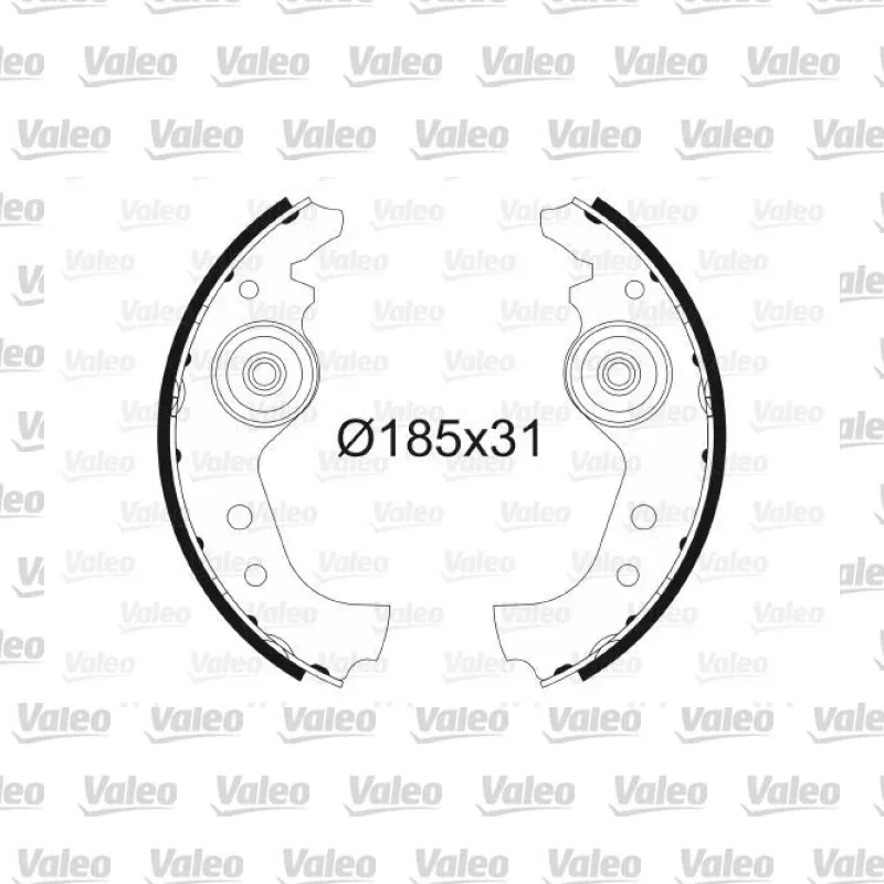 Fren Pabuçlu Balata Arka VALEO 562761 – Fiat / Seat