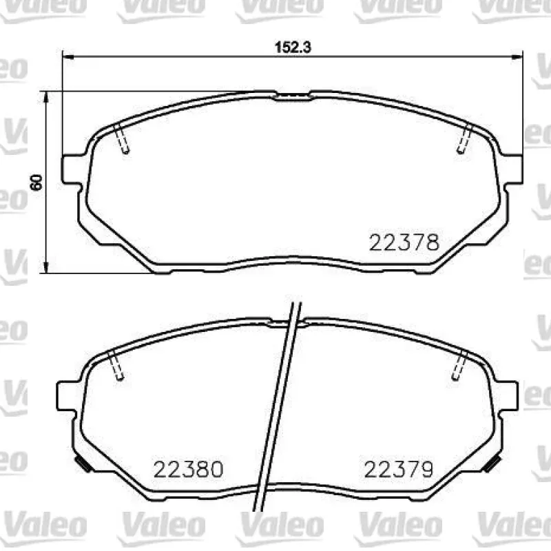 Fren Disk Balata Ön VALEO 670495 – Hyundai / Kia