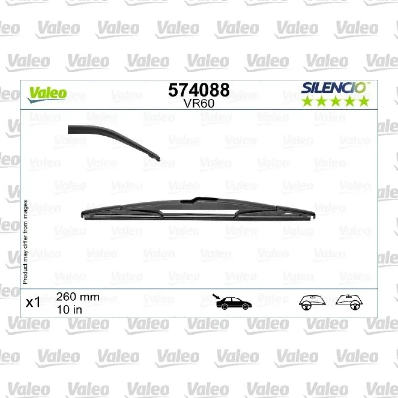 Silecek Süpürgesi Arka 260 mm - 10 inç VALEO 574088 – Renault Captur