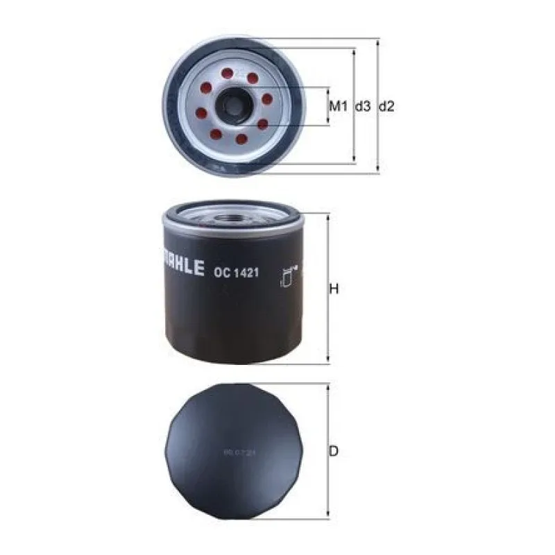 Yağ Filtresi MAHLE OC 1421 – OPEL ASTRA / CORSA / INSIGNIA