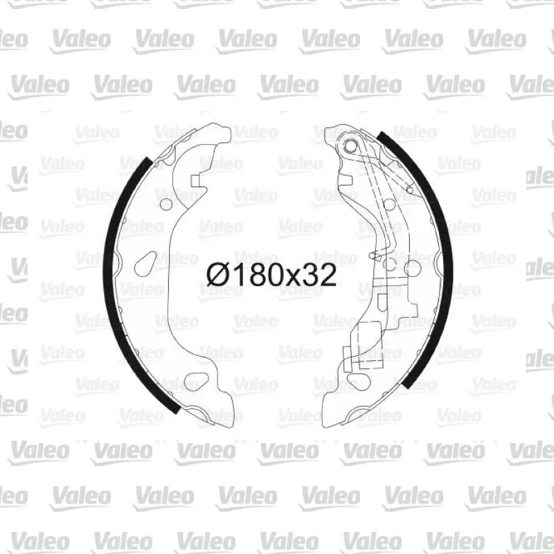 Fren Pabuçlu Balata Arka VALEO 562770 – Fiat Punto