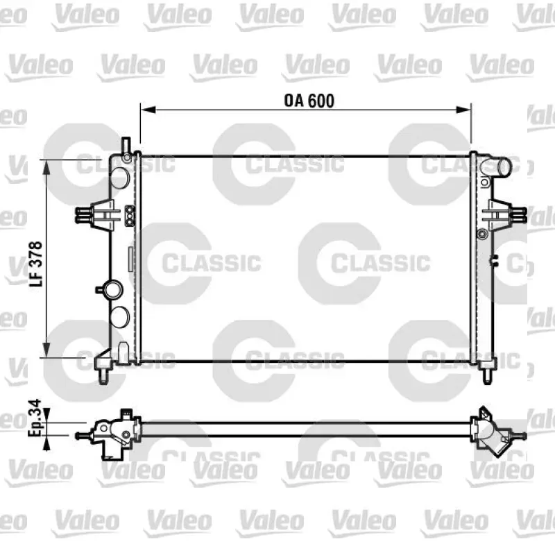 Su Radyatörü VALEO 232729 – Ford / Mazda
