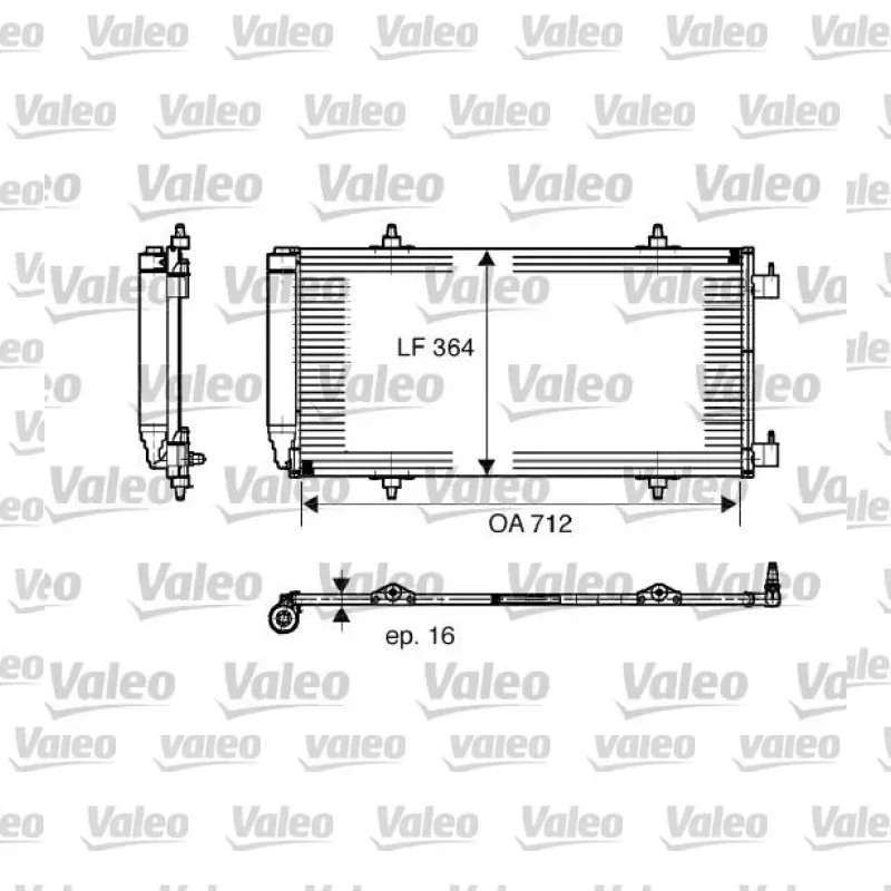 Klima Radyatörü VALEO 817668 – Peugeot / Citroen