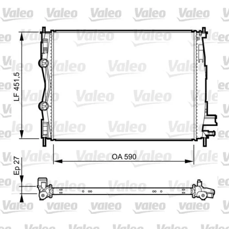 Nissan Qashqai 1.5 dCi Su Radyatörü – VALEO 735381