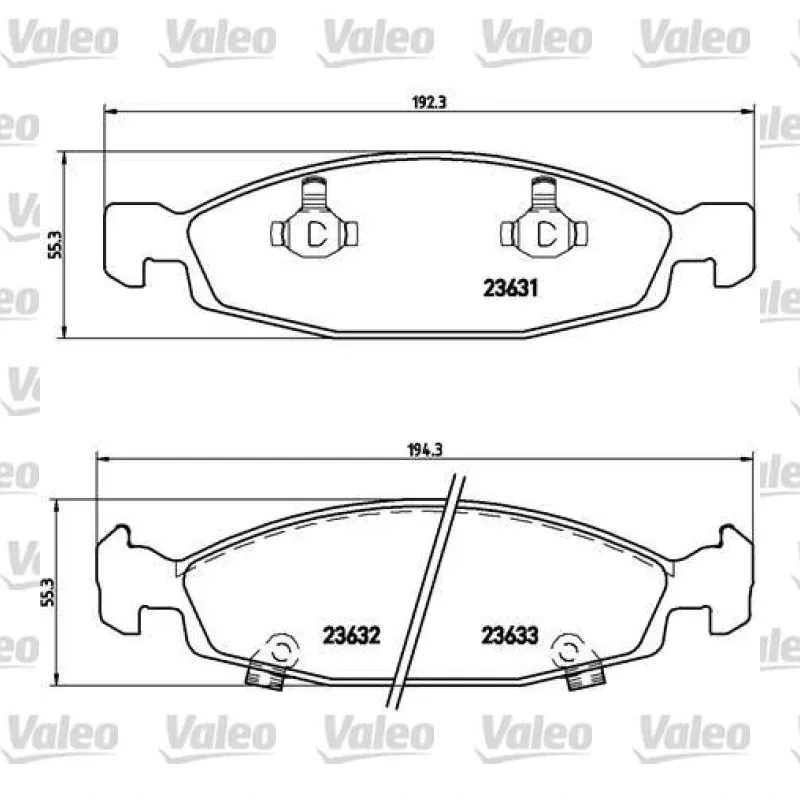 Fren Disk Balata Ön VALEO 670510 – Jeep Grand Cherokee