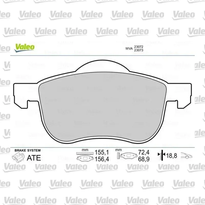 Fren Disk Balata Ön VALEO 670479 – Volvo V70