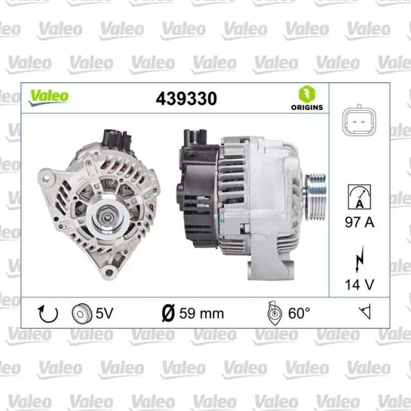 Alternatör VALEO 439330 – Peugeot / Citroen
