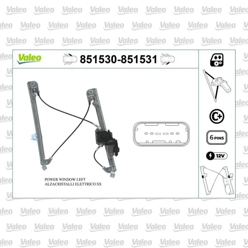 Cam Krikosu Ön Sol VALEO 851530 – Renault Megane