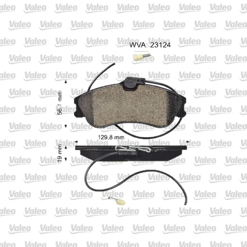 Fren Disk Balata Ön VALEO 872124 – Peugeot / Citroen