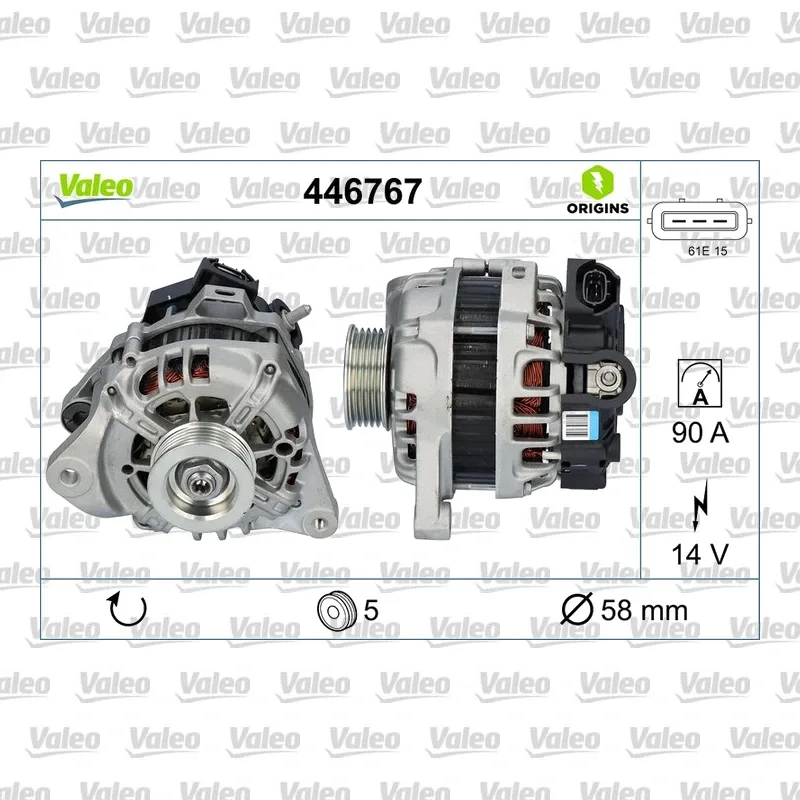 Hyundai i10 1.0 Alternatör – VALEO 446767