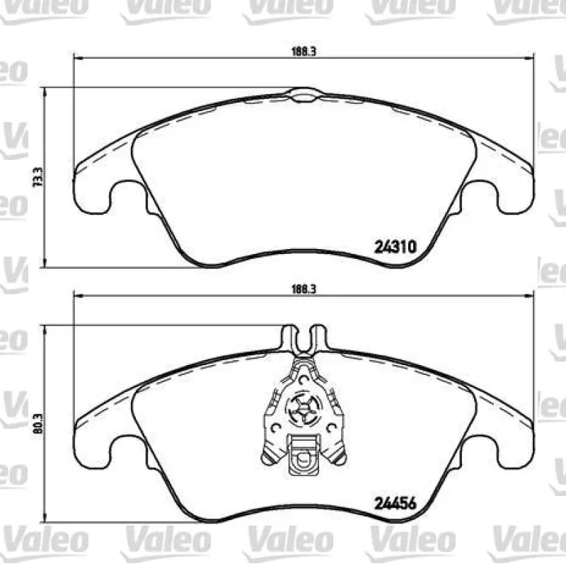 Fren Disk Balata Ön VALEO 670388 – Mercedes-Benz C 200