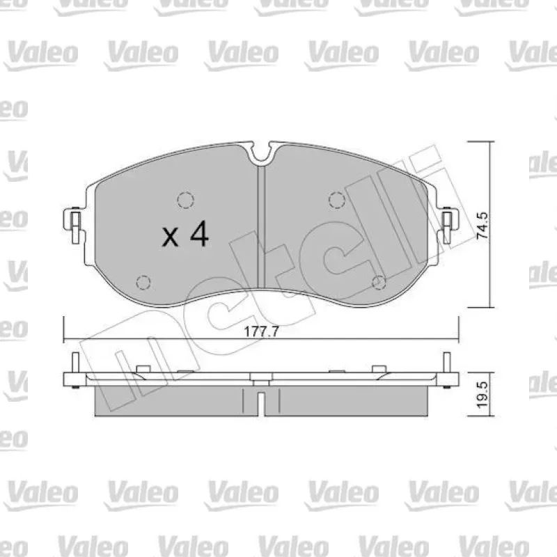 Volkswagen Crafter 2.0 TDI Ön Fren Balatası – VALEO 670721