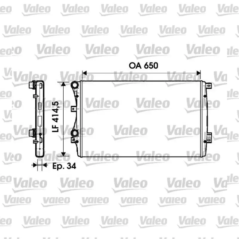 Su Radyatörü VALEO 732872