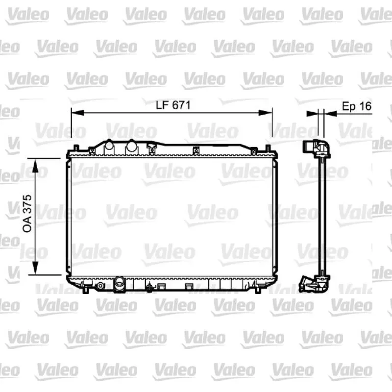 Su Radyatörü VALEO 735238 – Honda Civic 1.6 / 1.8