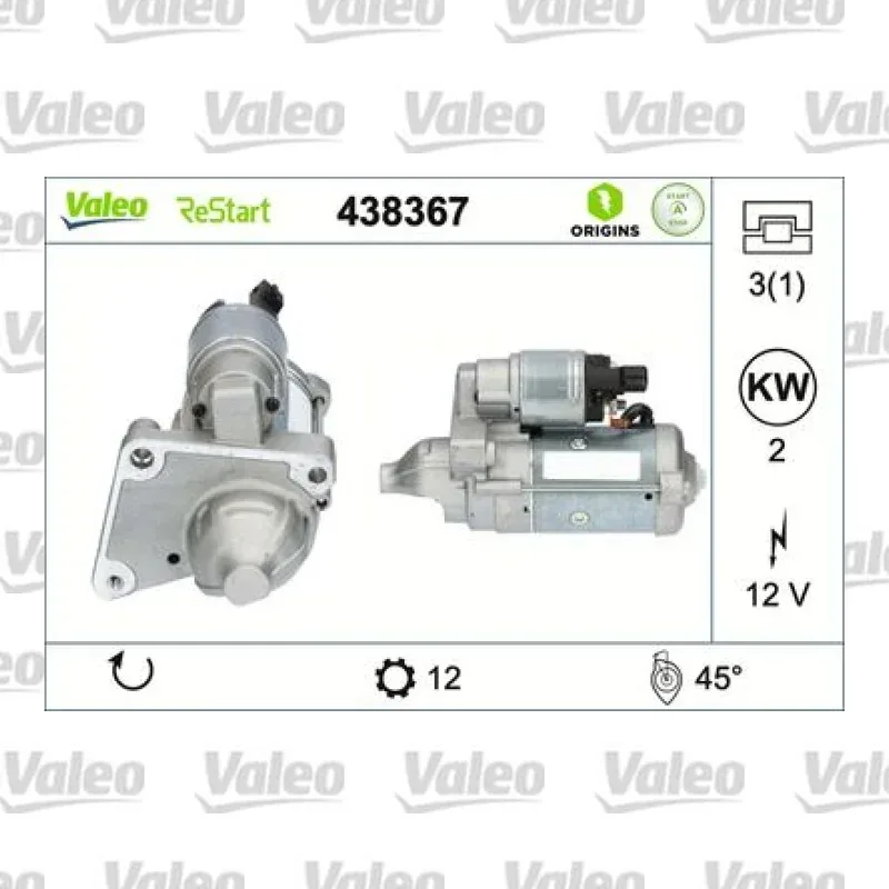 Marş Dinamosu VALEO 438367