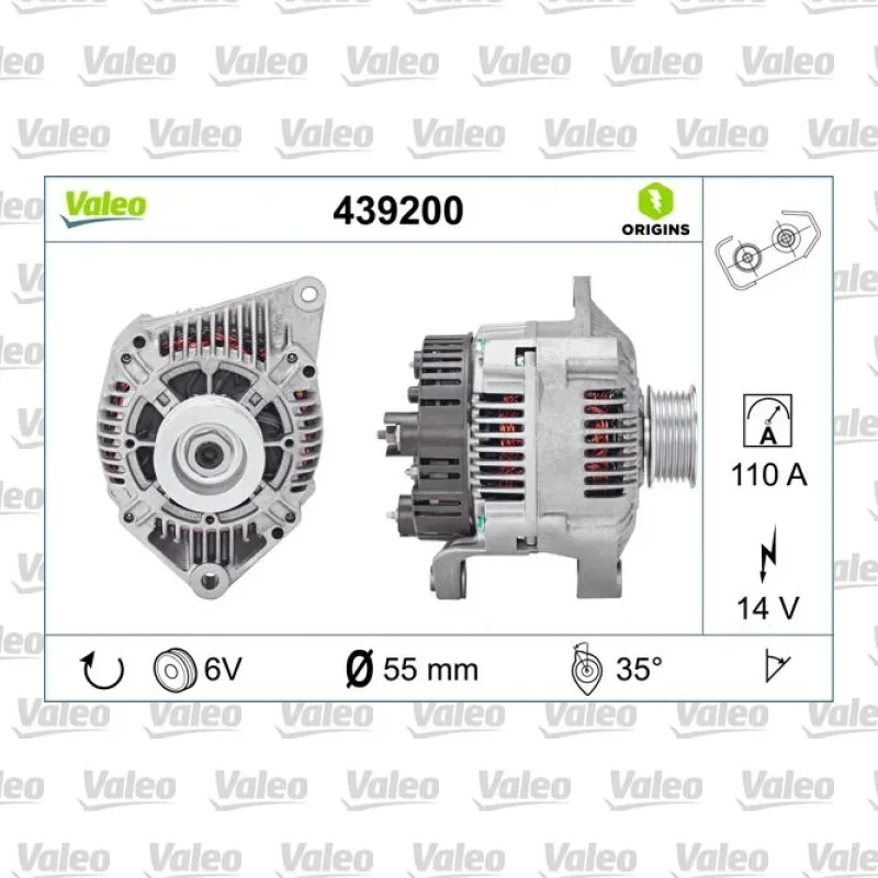 Alternatör VALEO 439200 – Renault / Volvo
