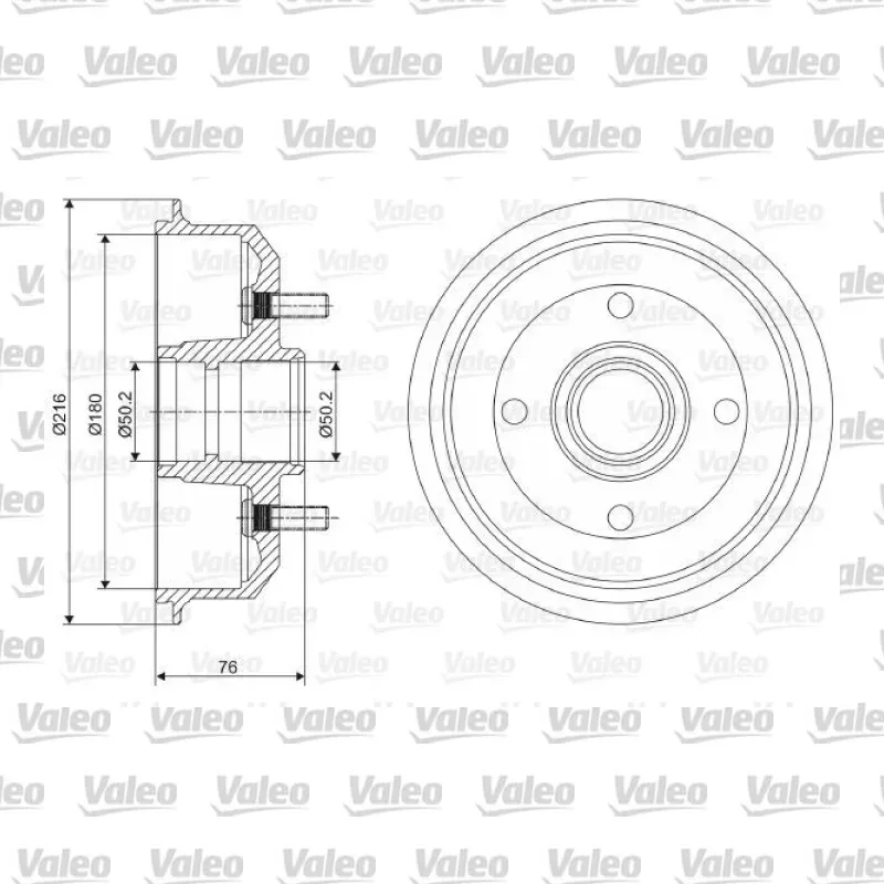 Kampana Arka Sağ veya Sol VALEO 237066 – Ford Fiesta / Puma