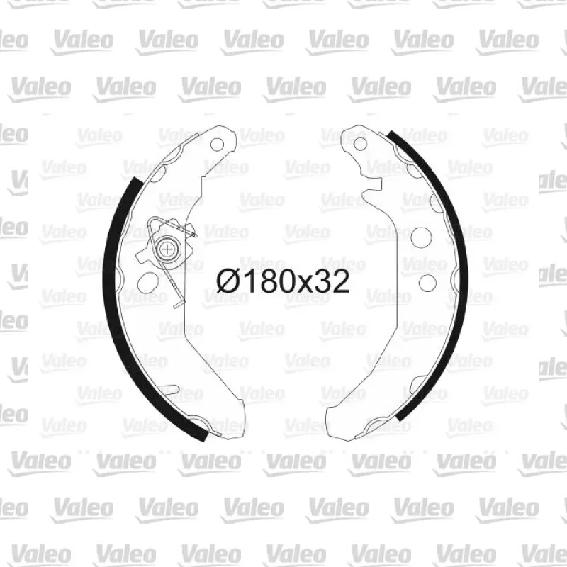 Fren Pabuçlu Balata Arka VALEO 562539 – Ford Fiesta
