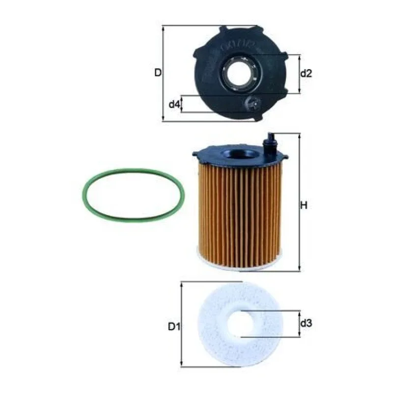 Yağ Filtresi MAHLE OX 171/2D1 – DS / OPEL / PEUGEOT
