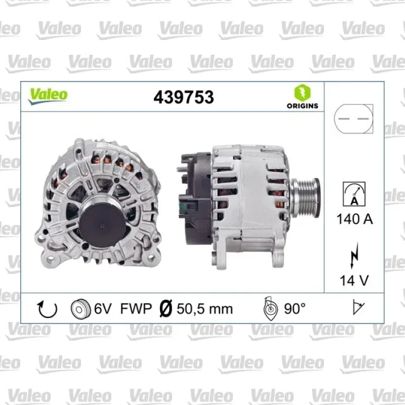Alternatör VALEO 439753 – Volkswagen Transporter