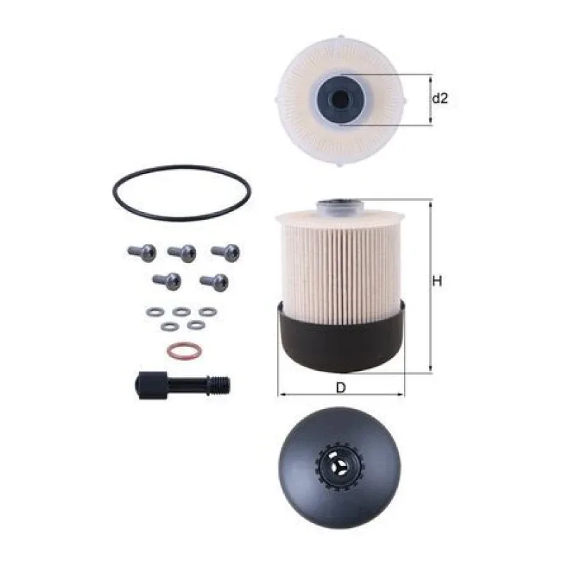Yakıt Filtresi MAHLE KX 338/26D – DACIA / MERCEDES-BENZ / NISSAN