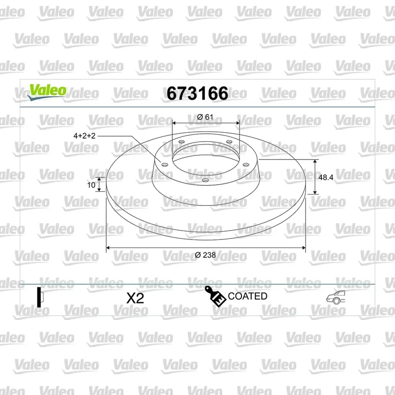 Fren Disk Ayna Arka Sağ ve Sol VALEO 186435 – Honda Civic