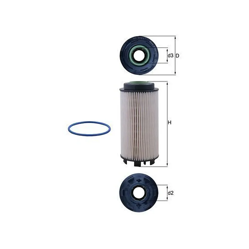 Yakıt Filtresi MAHLE KX 403/1D – Mercedes-Benz ATEGO 1518 / ATEGO 1524