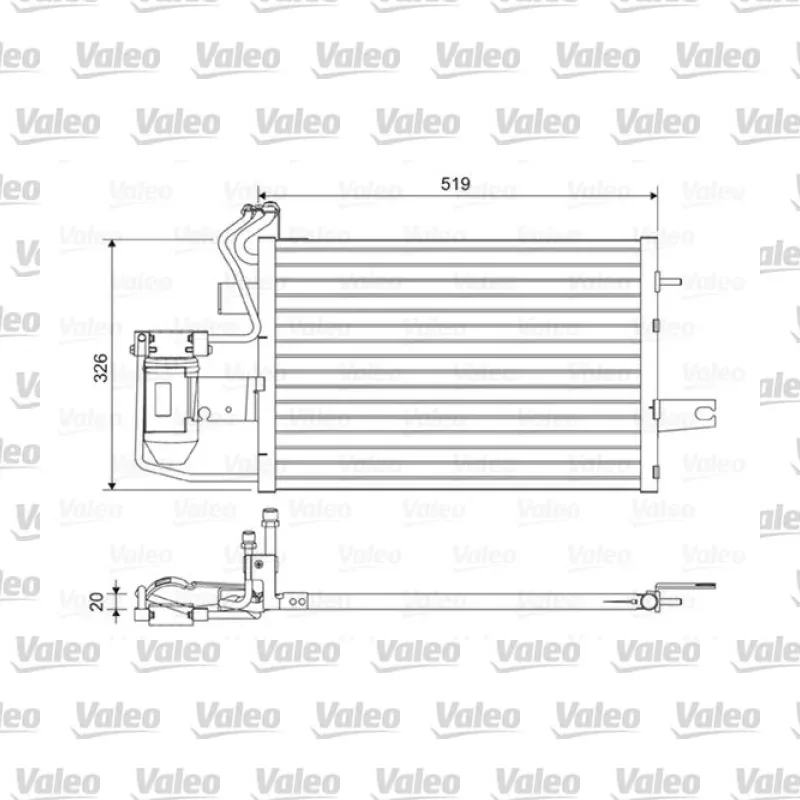 Klima Radyatörü VALEO 814430 – Volkswagen Caddy 1.6 / 1.9 D