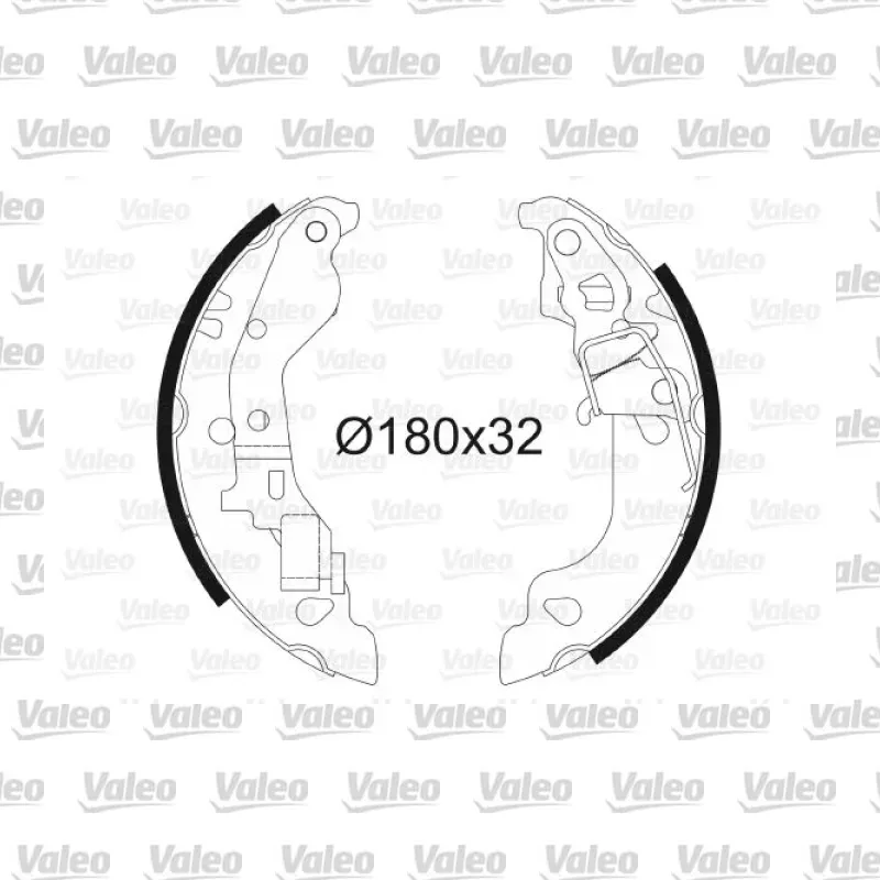 Fren Pabuçlu Balata Arka VALEO 562990 – Fiat Punto