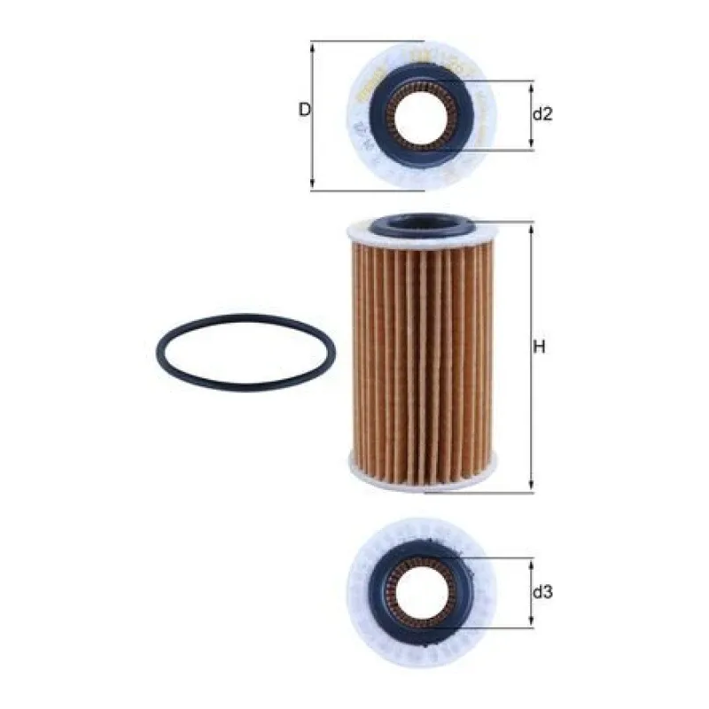 Yağ Filtresi MAHLE OX 1267D – FORD FOCUS / KUGA / TOURNEO