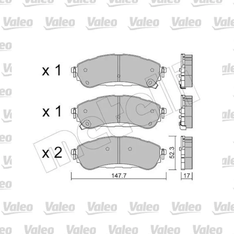 Ford Ranger 2.0 EcoBlue Arka Fren Balatası – VALEO 671844