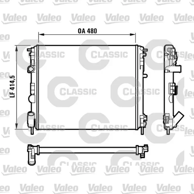 Su Radyatörü VALEO 232523