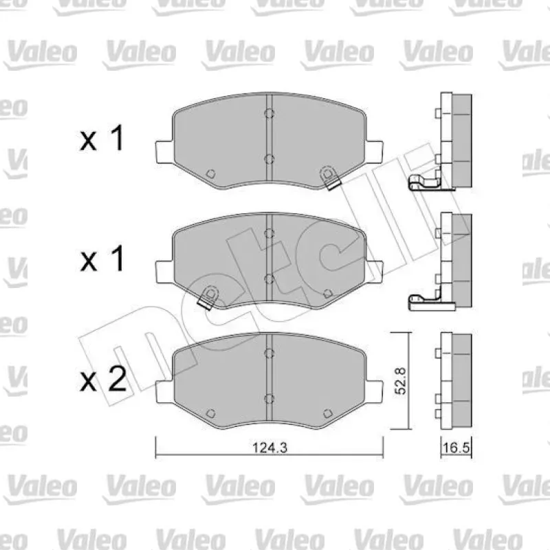 Fren Disk Balata Ön VALEO 670971 – Volvo / Land Rover