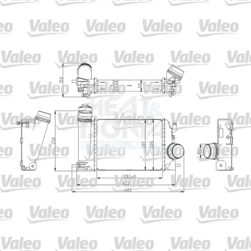 Turbo Radyatörü VALEO 818297 – Renault / Nissan