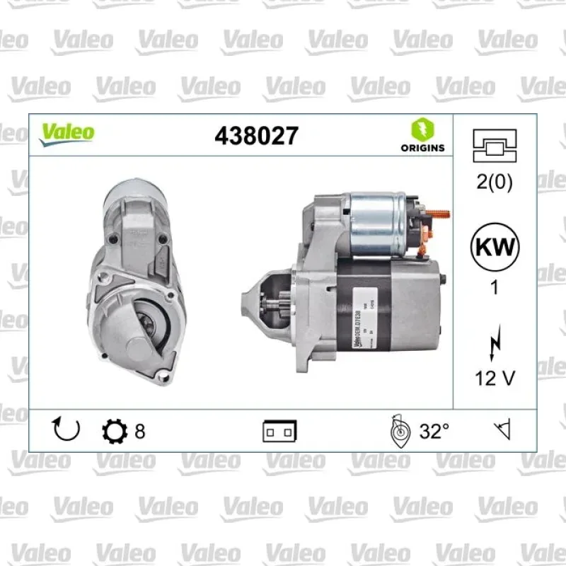 Marş Dinamosu VALEO 438027 – Mercedes-Benz A 180