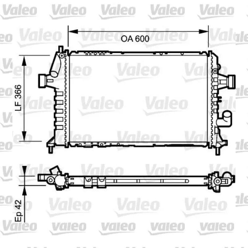 Opel Astra 1.7 CDTI Su Radyatörü – VALEO 734322