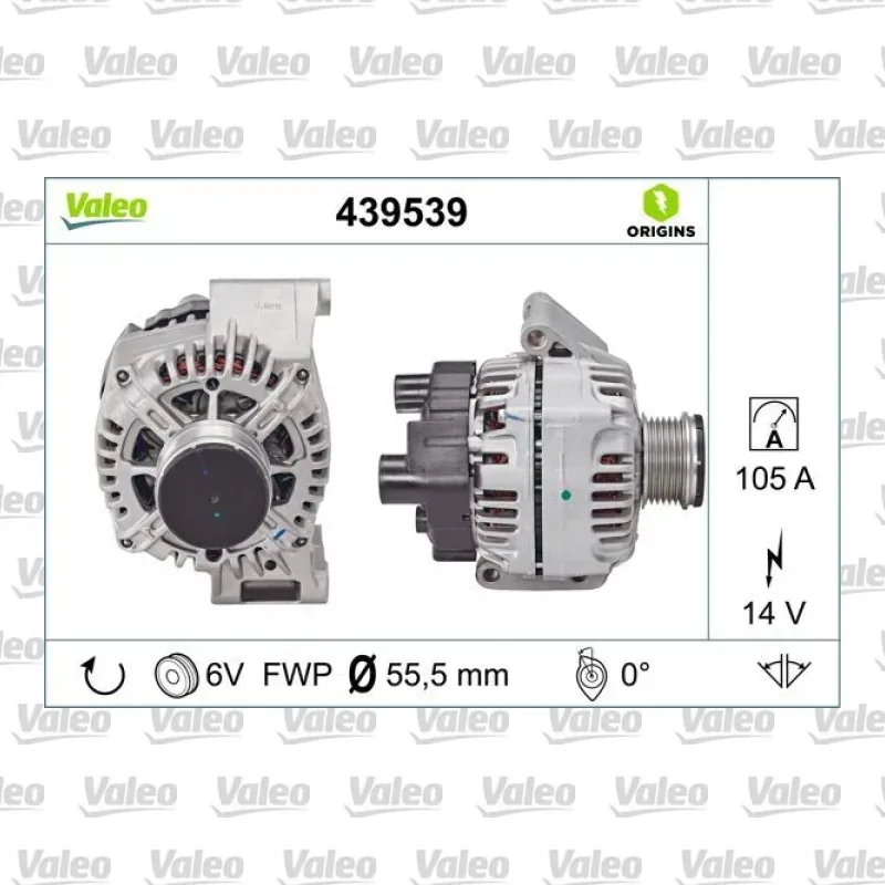Alternatör VALEO 439539 – Opel / Fiat